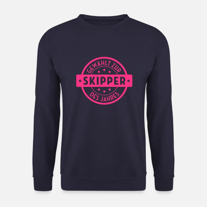Skipper / Skipperin / Segeln / Windsurfen / Boot - Unisex Pullover - Navy