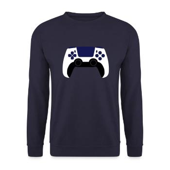 Generisches Game Controller - Unisex Pullover - Navy - Vorne - Alina (178cm) & Michal (187cm)