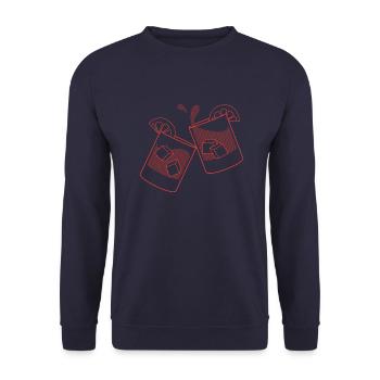 Verres à cocktail - Sweat-shirt Unisexe - marine - Devant - Alina (178cm) & Michal (187cm)