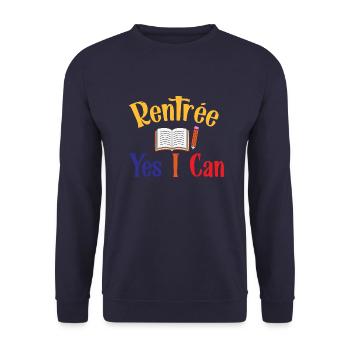 Rentrée scolaire - Sweat-shirt Unisexe - marine - Devant - Alina (178cm) & Michal (187cm)
