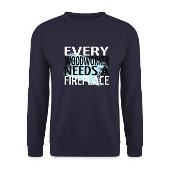 sayings funny sayings lets play carpenter tshirts - Unisex Pullover - Navy - Vorne - Alina (178cm) & Michal (187cm)