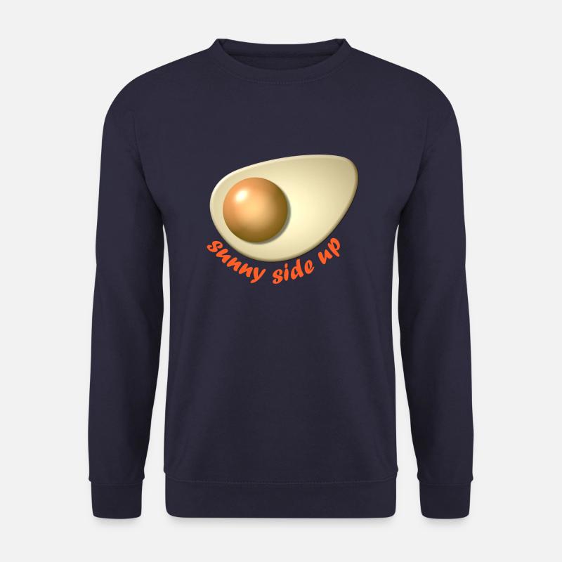 Egg Sunny side up schrift - Unisex Pullover - Navy