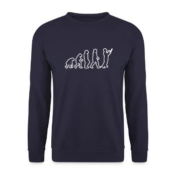 Conductors Gift Conductor Music Conducting - Unisex Sweatshirt - navy - Front - Alina (178cm) & Michal (187cm)