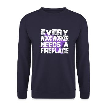 job americas john carpenter carpenter tshirts tree - Unisex Pullover - Navy - Vorne - Alina (178cm) & Michal (187cm)