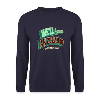 christmas vacation sayings beards bodybuilder - Unisex Pullover - Navy - Vorne - Alina (178cm) & Michal (187cm)