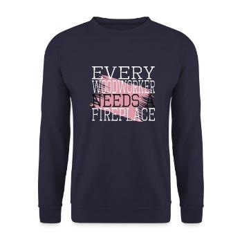 cadeau d’anniversaire blagues drôles apprenti - Sweat-shirt Unisexe - marine - Devant - Alina (178cm) & Michal (187cm)