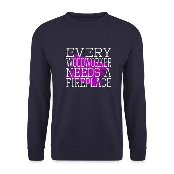 joke lumberman funny carpenter quotes felling - Unisex Pullover - Navy - Vorne - Alina (178cm) & Michal (187cm)