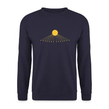 Gods Rays - Unisex Pullover - Navy - Vorne - Alina (178cm) & Michal (187cm)