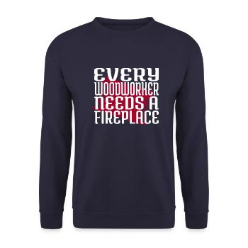 funny quote funny funny carpenter bday - Unisex Sweatshirt - navy - Front - Alina (178cm) & Michal (187cm)