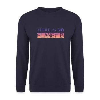 There is no Planet B - Unisex Pullover - Navy - Vorne - Alina (178cm) & Michal (187cm)