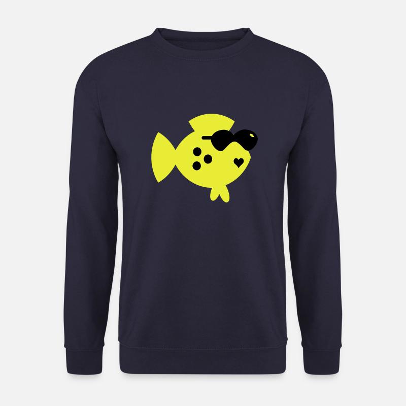 Blindfisch / blind fish (2c) - Unisex Sweatshirt - navy