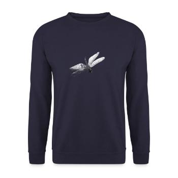 dragonfly - Sweat-shirt Unisexe - marine - Devant - Alina (178cm) & Michal (187cm)