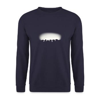 Milch - Unisex Pullover - Navy - Vorne - Alina (178cm) & Michal (187cm)