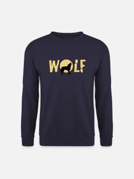 wolf_092011_c_2c - Unisex Sweatshirt - navy