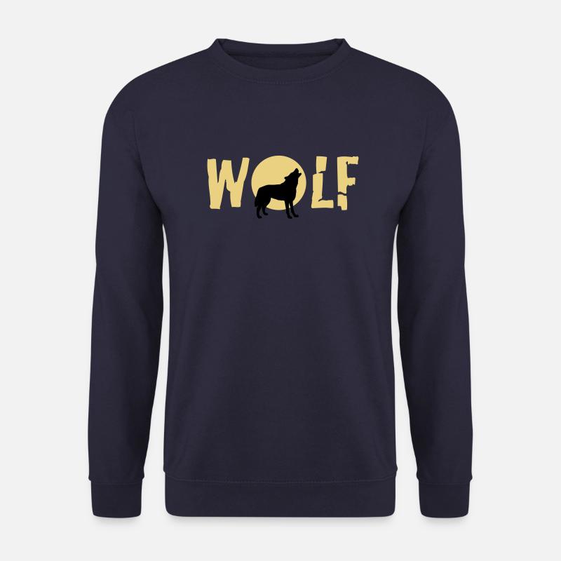 wolf_092011_c_2c - Unisex Sweatshirt - navy