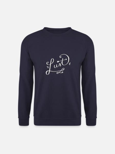 Lust | Lust & Laune weiss - Unisex Pullover - Navy