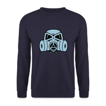 Gasmaske - Unisex Pullover - Navy - Vorne - Alina (178cm) & Michal (187cm)