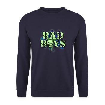 bad_boys_b_012014 - Unisex Pullover - Navy - Vorne - Alina (178cm) & Michal (187cm)