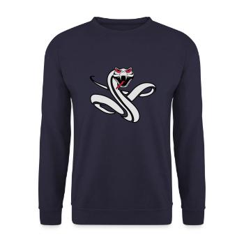 Serpent cool dangereux mal - Sweat-shirt Unisexe - marine - Devant - Alina (178cm) & Michal (187cm)