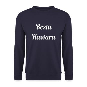 Besta Hawara, meilleur ami - Sweat-shirt Unisexe - marine - Devant - Alina (178cm) & Michal (187cm)