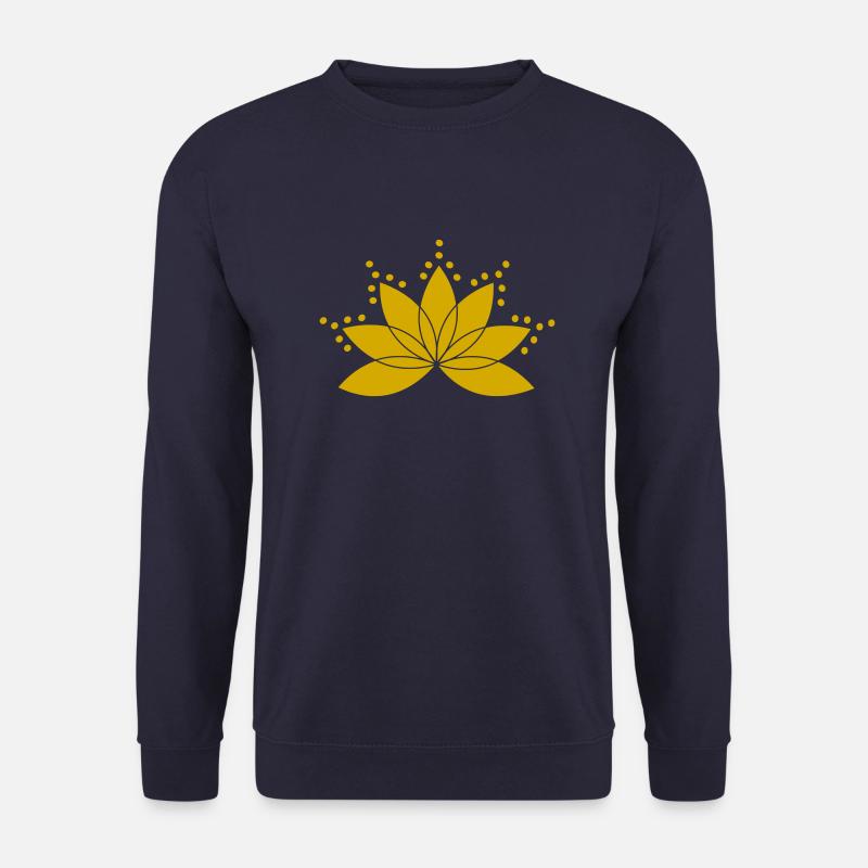 Goldener Lotus - Unisex Pullover - Navy
