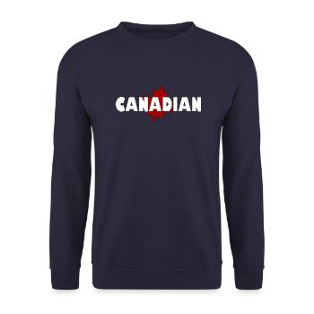 Canadien - Sweat-shirt Unisexe - marine - Devant - Alina (178cm) & Michal (187cm)