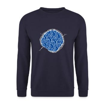 christmas present present quote gift couples - Unisex Pullover - Navy - Vorne - Alina (178cm) & Michal (187cm)