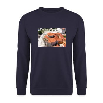 Kirche des Hl. Donatus Zadar, Kroatien - Unisex Pullover - Navy - Vorne - Alina (178cm) & Michal (187cm)