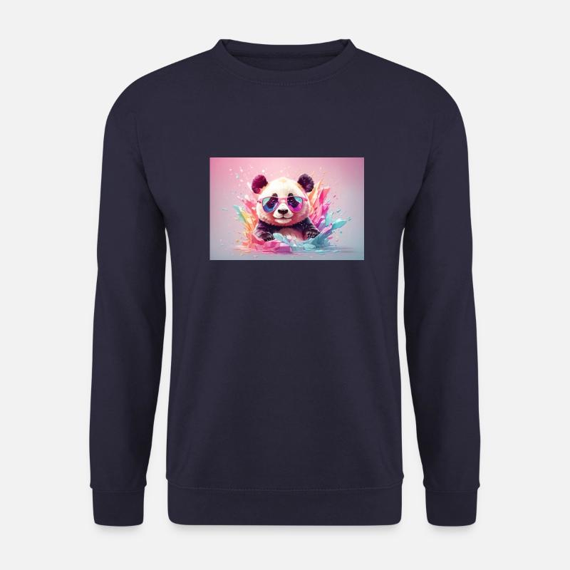 Panda bunt - Unisex Pullover - Navy