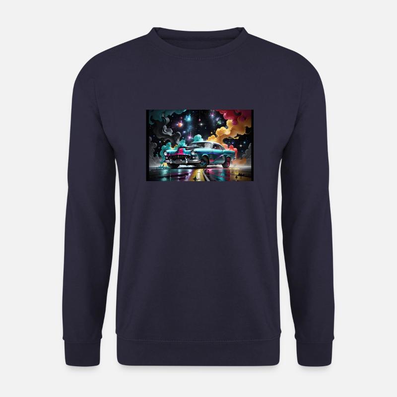 Hot Rod #4 - Unisex Pullover - Navy
