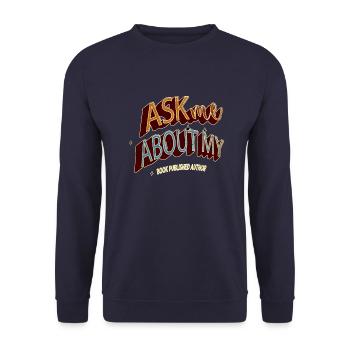 books school birthday present literature christmas - Unisex Pullover - Navy - Vorne - Alina (178cm) & Michal (187cm)