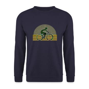 Cycliste - Sweat-shirt Unisexe - marine - Devant - Alina (178cm) & Michal (187cm)