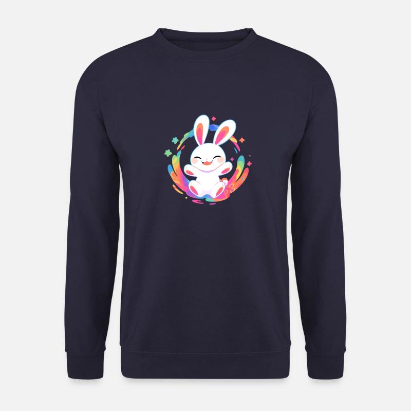 Strahlendes Kaninchen - Unisex Pullover - Navy