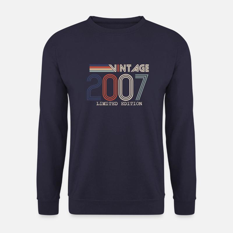 Jahrgang 2007 Jubiläumsgeschenk - Jahrgang 2007 - Unisex Pullover - Navy