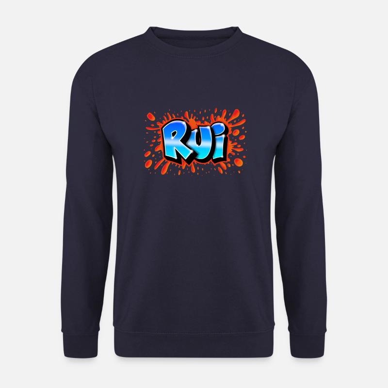 Rot Rui+splash Name Graffiti - Unisex Pullover - Navy