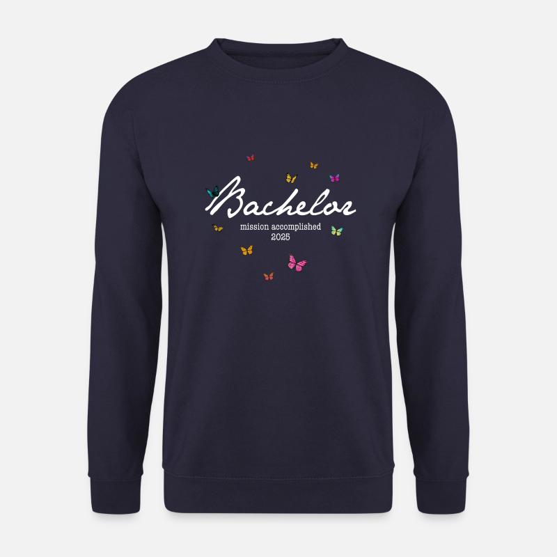 Bachelor Abschluss '25 - Mission accomplished - Unisex Pullover - Navy
