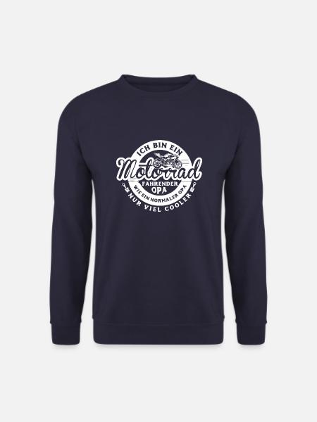 Cooler Motorradopa - Unisex Pullover - Navy