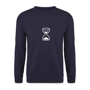 Die Sanduhr - Unisex Pullover - Navy - Vorne - Alina (178cm) & Michal (187cm)