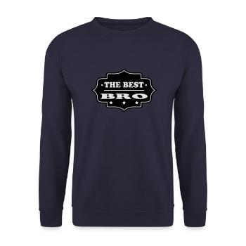 The best bro 222 - Sweat-shirt Unisexe - marine - Devant - Alina (178cm) & Michal (187cm)