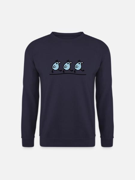 3 laufende Vögel - V3 - Unisex Pullover - Navy