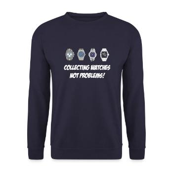 Collecting Watches - Automatik / Luxus Uhren Watch - Unisex Pullover - Navy - Vorne - Alina (178cm) & Michal (187cm)