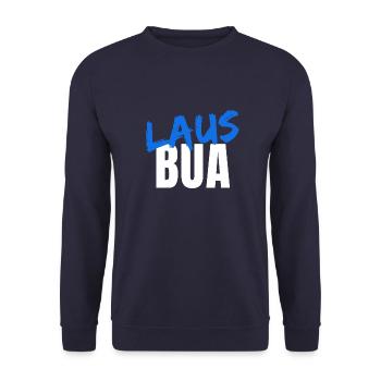LAUSBUA - Unisex Pullover - Navy - Vorne - Alina (178cm) & Michal (187cm)