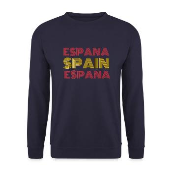 España Spain Espana - Unisex Sweatshirt - navy - Front - Alina (178cm) & Michal (187cm)