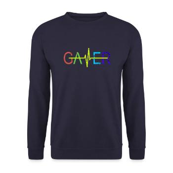 SPIELER - Unisex Pullover - Navy - Vorne - Alina (178cm) & Michal (187cm)