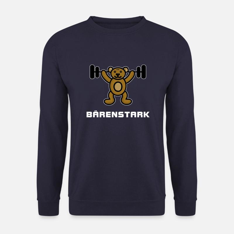 Gewichtheben Bär Krafttraining - Bärenstark - Unisex Pullover - Navy