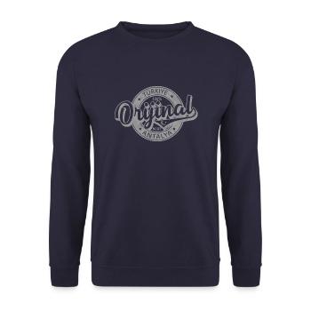 Antalya - Unisex Pullover - Navy - Vorne - Alina (178cm) & Michal (187cm)