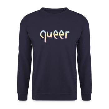 queer - Unisex Pullover - Navy - Vorne - Alina (178cm) & Michal (187cm)