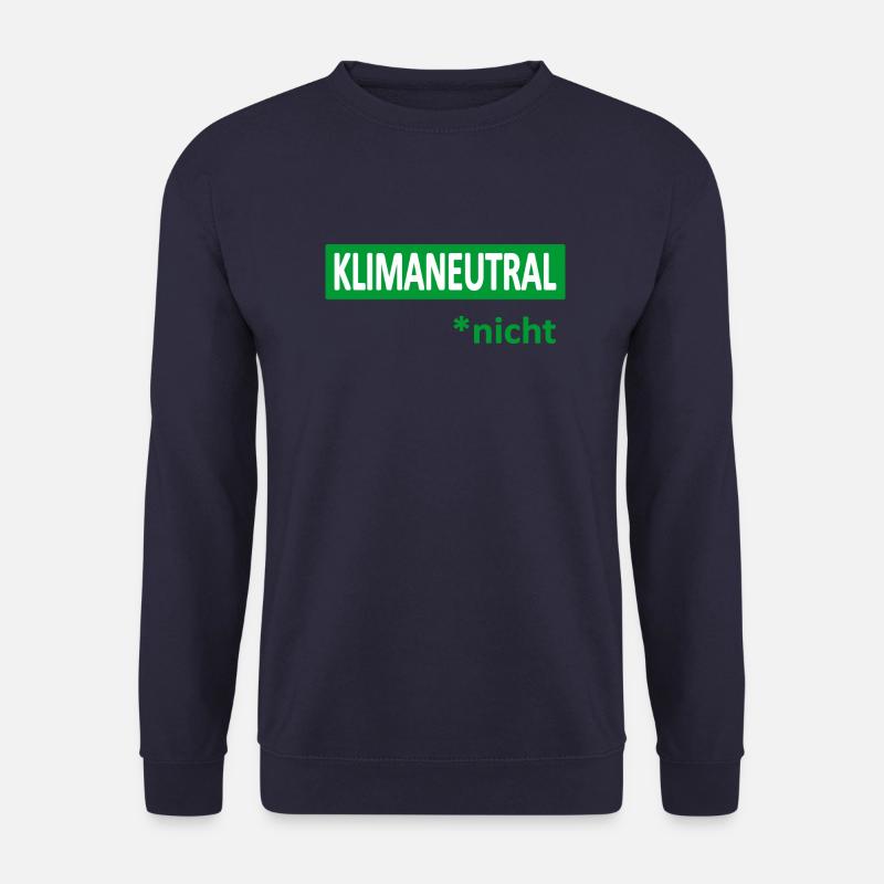 Klimaneutral*nicht-Satire-Humor-Ironie-Klima - Unisex Pullover - Navy