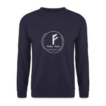 Nordische Mythologie - Unisex Pullover - Navy - Vorne - Alina (178cm) & Michal (187cm)