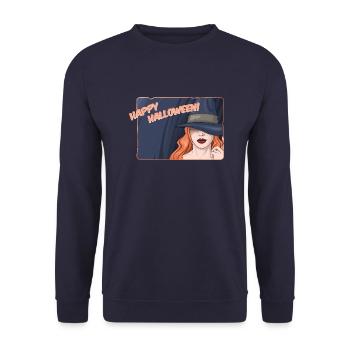 Hexe - Unisex Pullover - Navy - Vorne - Alina (178cm) & Michal (187cm)
